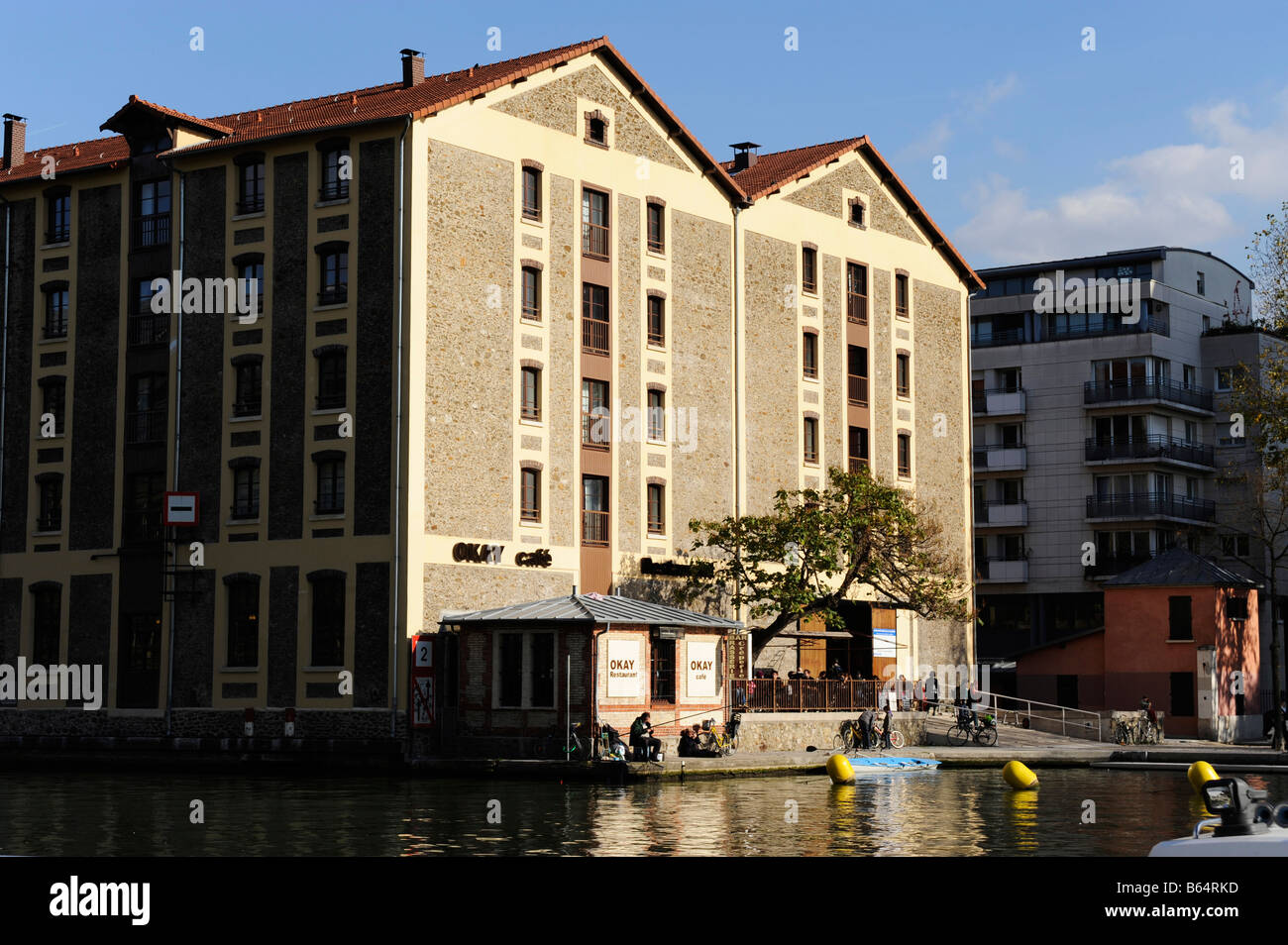 Magasins genereaux general stores Bassin de la Villette Paris France Stock Photo