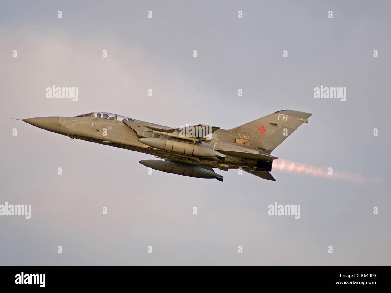 Panavia F3 Tornado on full reheat at take off RAF Kinloss Moray Grampian Region Scotland  SCO 2012 Stock Photo