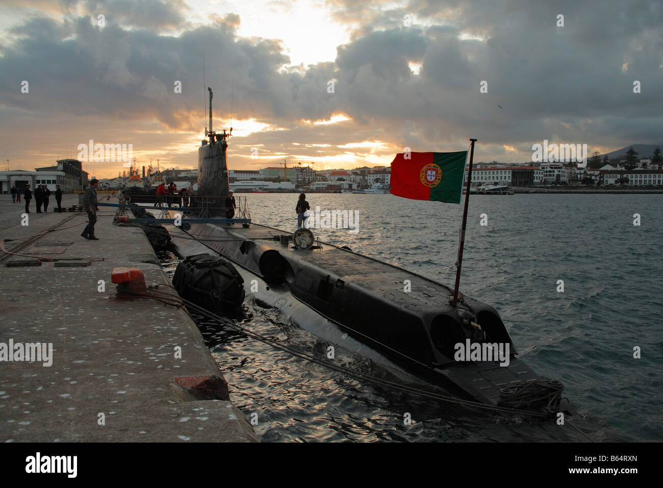 Portuguese Navy submarine NRP Barracuda Stock Photo