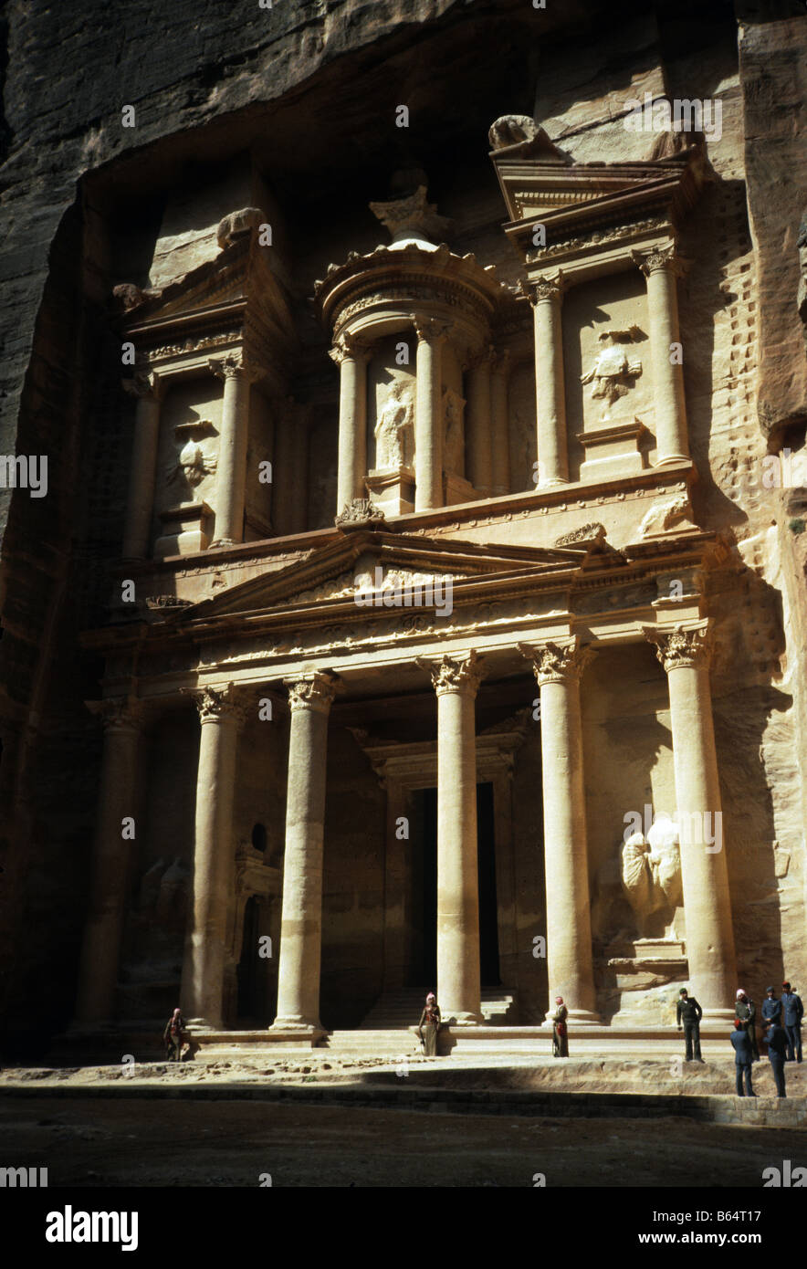The Treasury in the ancient city of Petra in Jordan 1983 Stock Photo