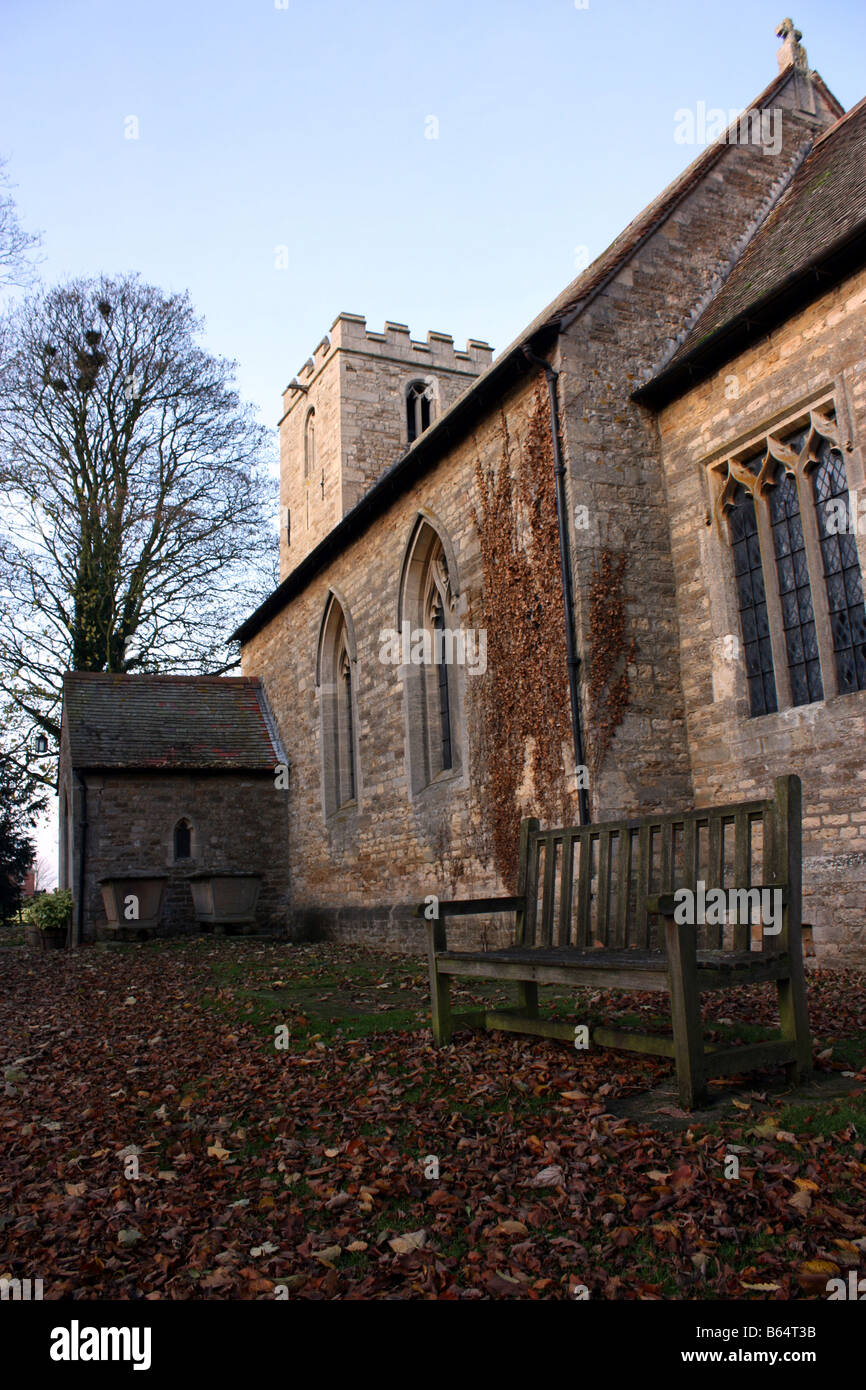 Scampton Church, Lincolnshire. Stock Photo