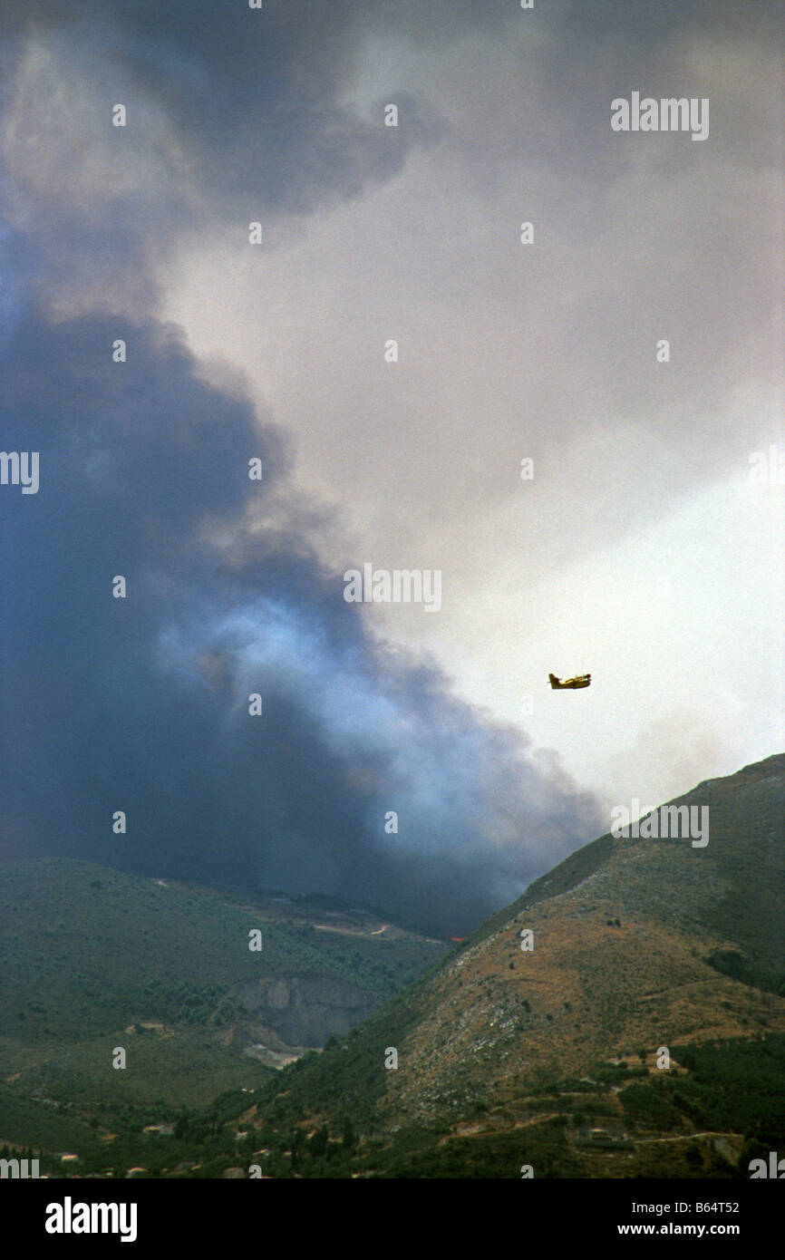 Zakynthos forest fire Stock Photo Alamy