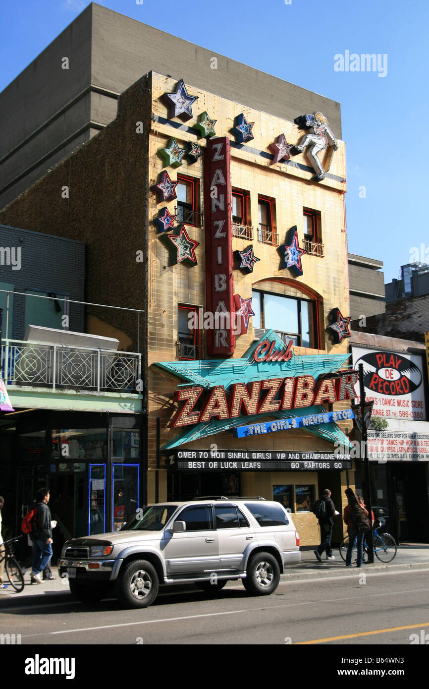 Zanzibar Strip Club, Toronto Stock Photo - Alamy