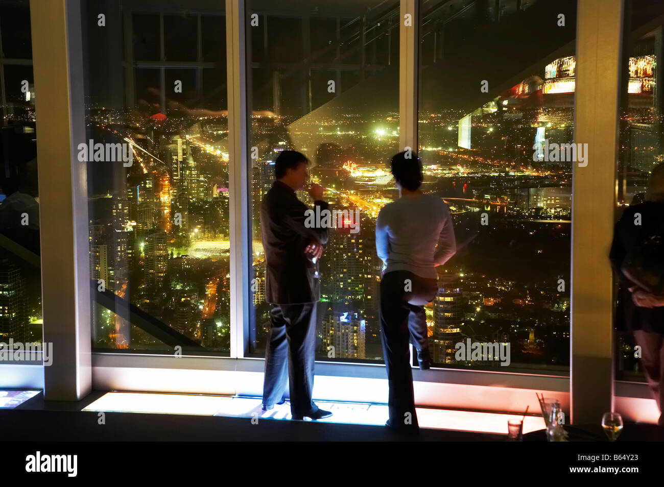 Evening Drinks and Night Time View From Q1 Skyscraper Surfers Paradise
