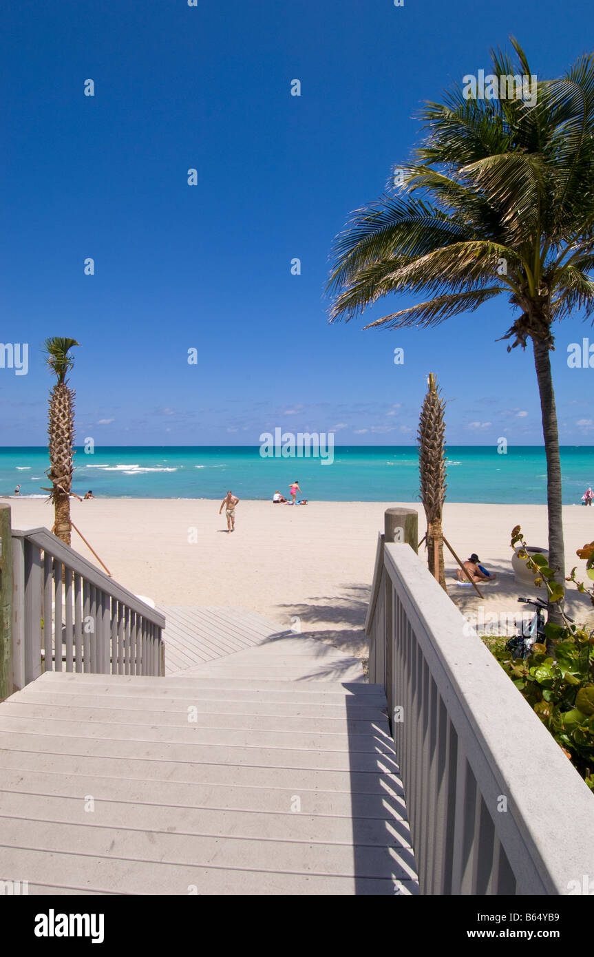 Hollywood beach Gold Coast Florida United States of America Stock Photo