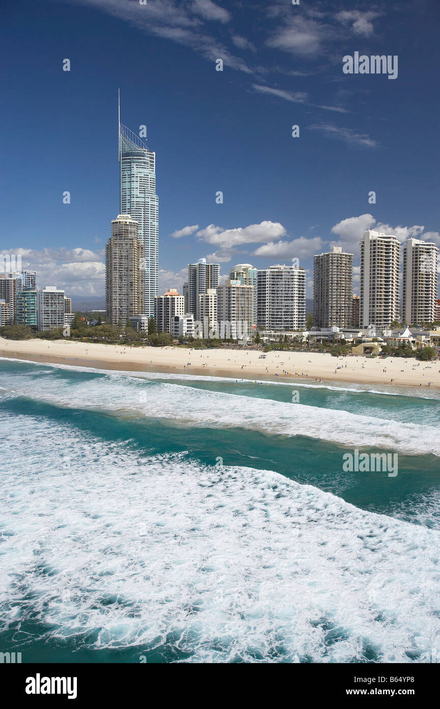 Q1 Skyscraper Surfers Paradise Gold Coast Queensland Australia Aerial Q1 Skyscraper Surfers Paradise Gold Coast Queensland Australia Aerial