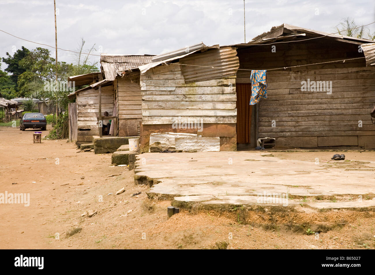 Plantation village Douala Cameroon Africa Stock Photo