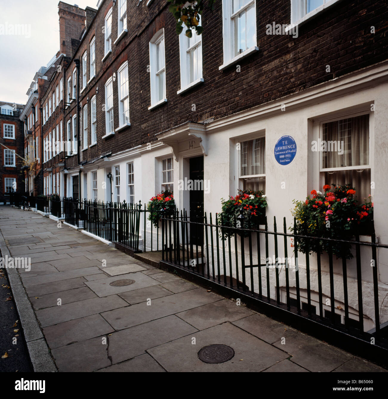 Former home of T E Lawrence. 14 Barton Street, Westminster, London, SW1. England UK. Stock Photo