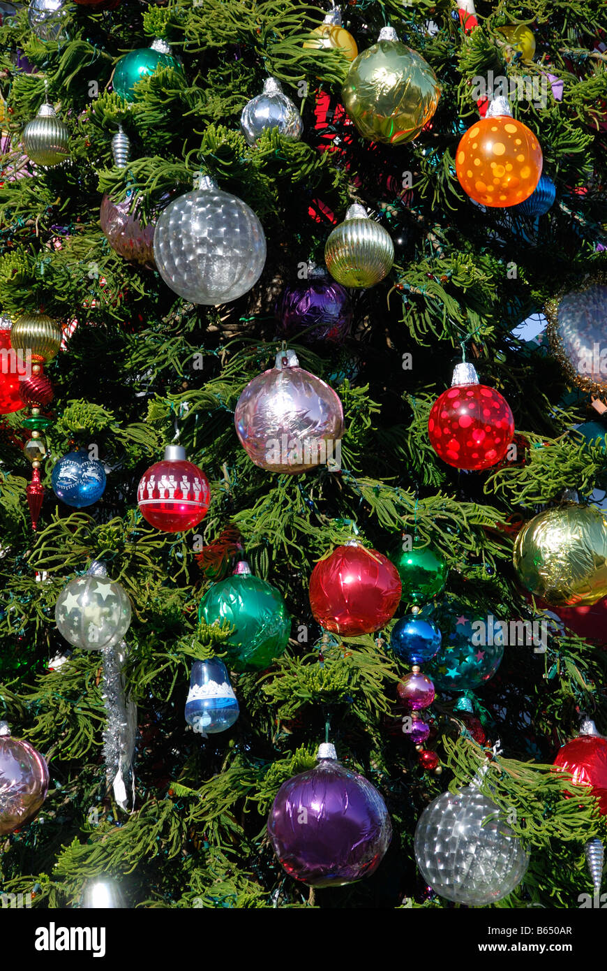 Christmas tree decoration Stock Photo