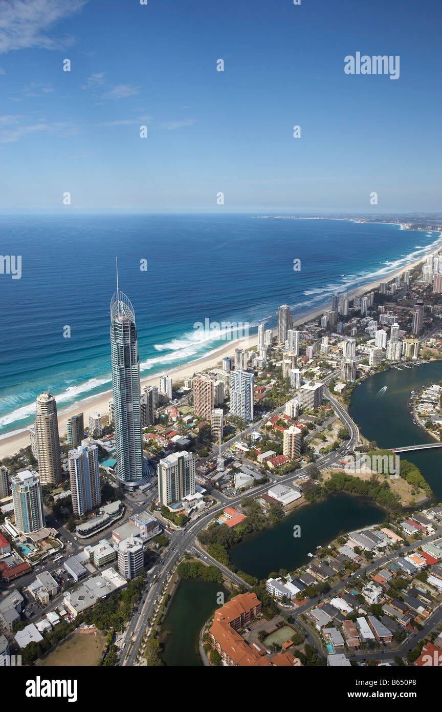 Q1 Skyscraper and Nerang River Surfers Paradise Gold Coast Queensland