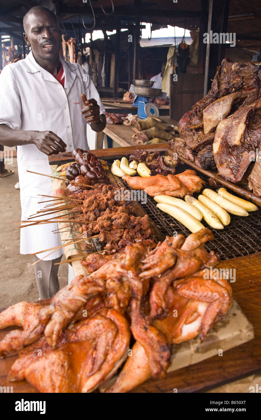 Fresh meat at african market hires stock photography and images Alamy