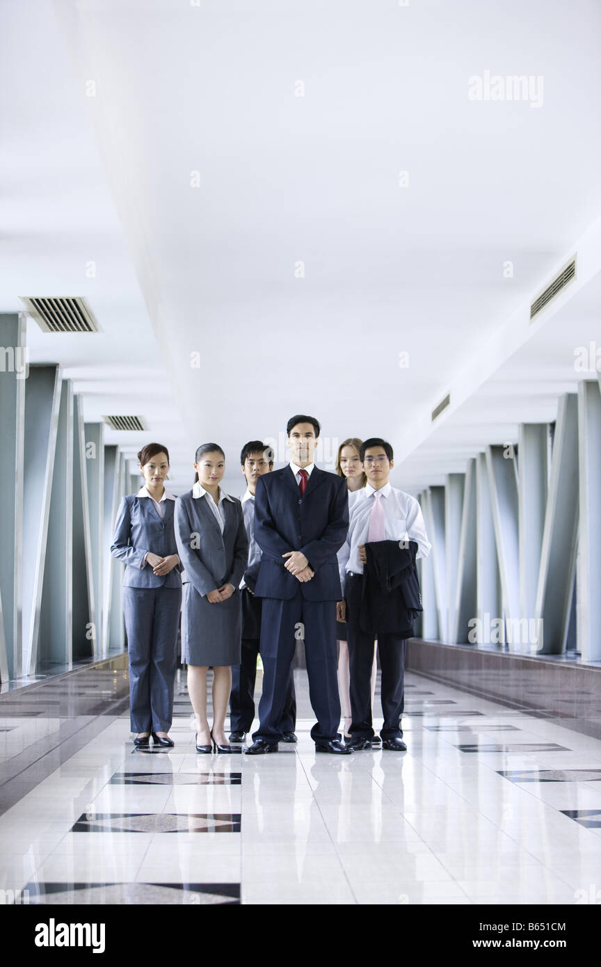 Business people standing in the office building Stock Photo