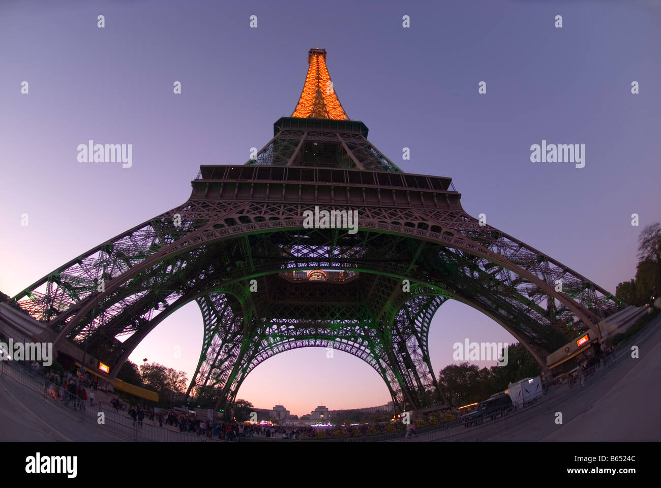 Eiffel tower low angle view hi-res stock photography and images - Alamy
