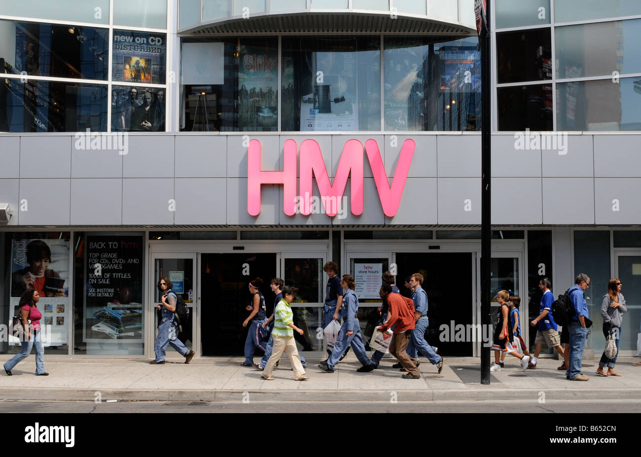 HMV Yonge Street flagship store Toronto Ontario Canada Stock Photo Alamy