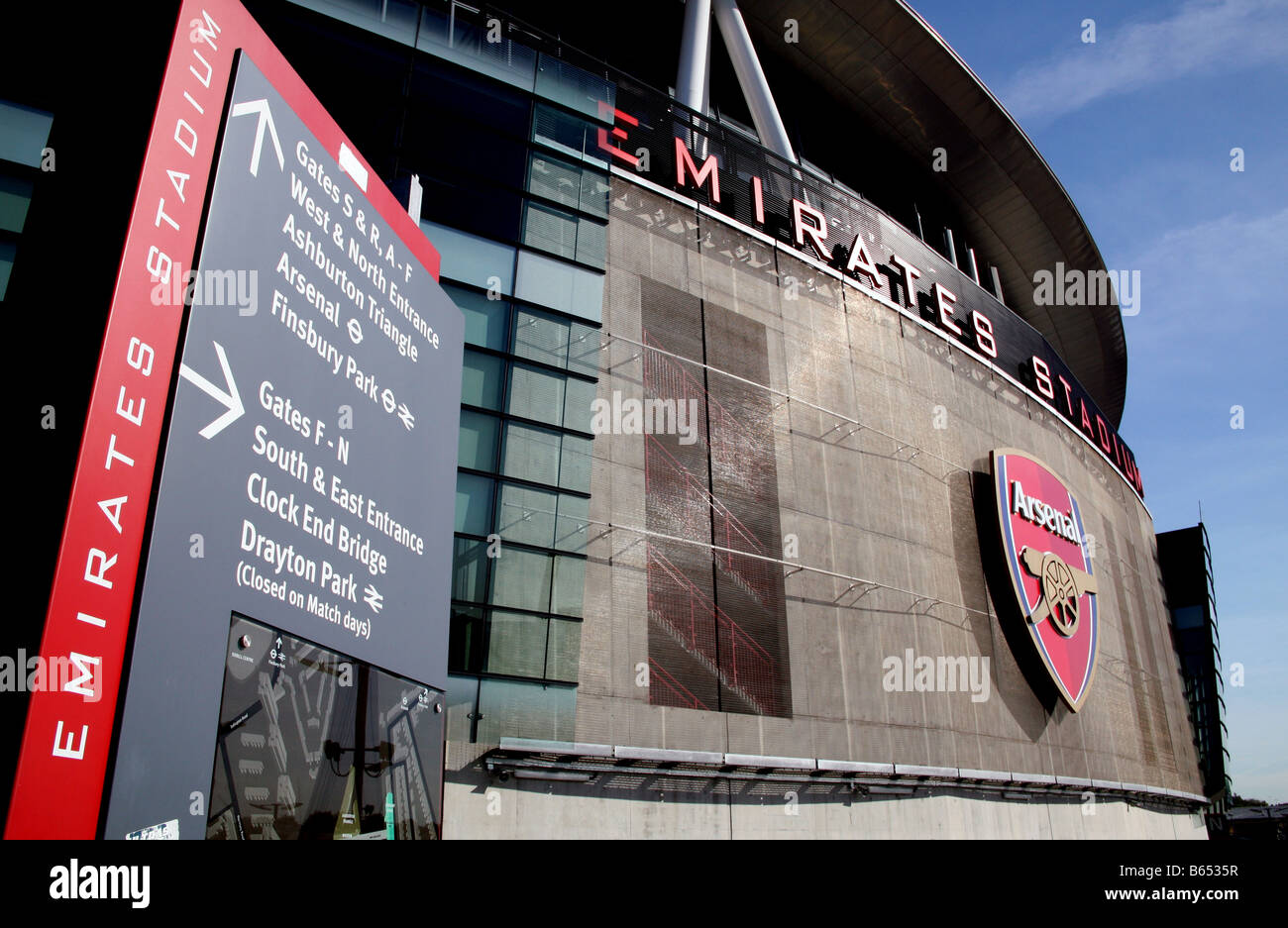 Arsenal FC Emirates Stadium London Stock Photo - Alamy