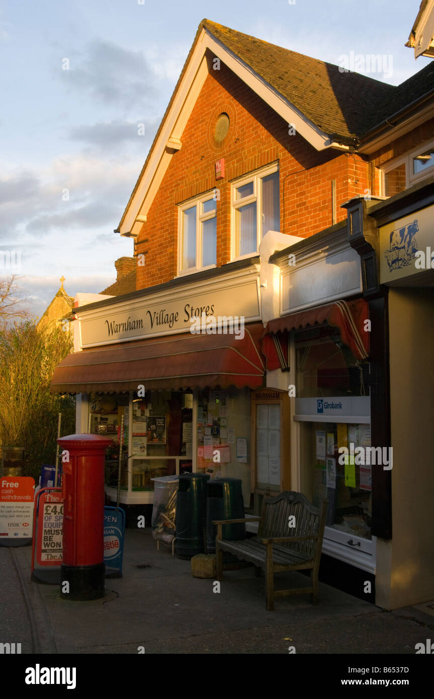 Village Store and Village Post Office Warnham West Sussex Stock Photo