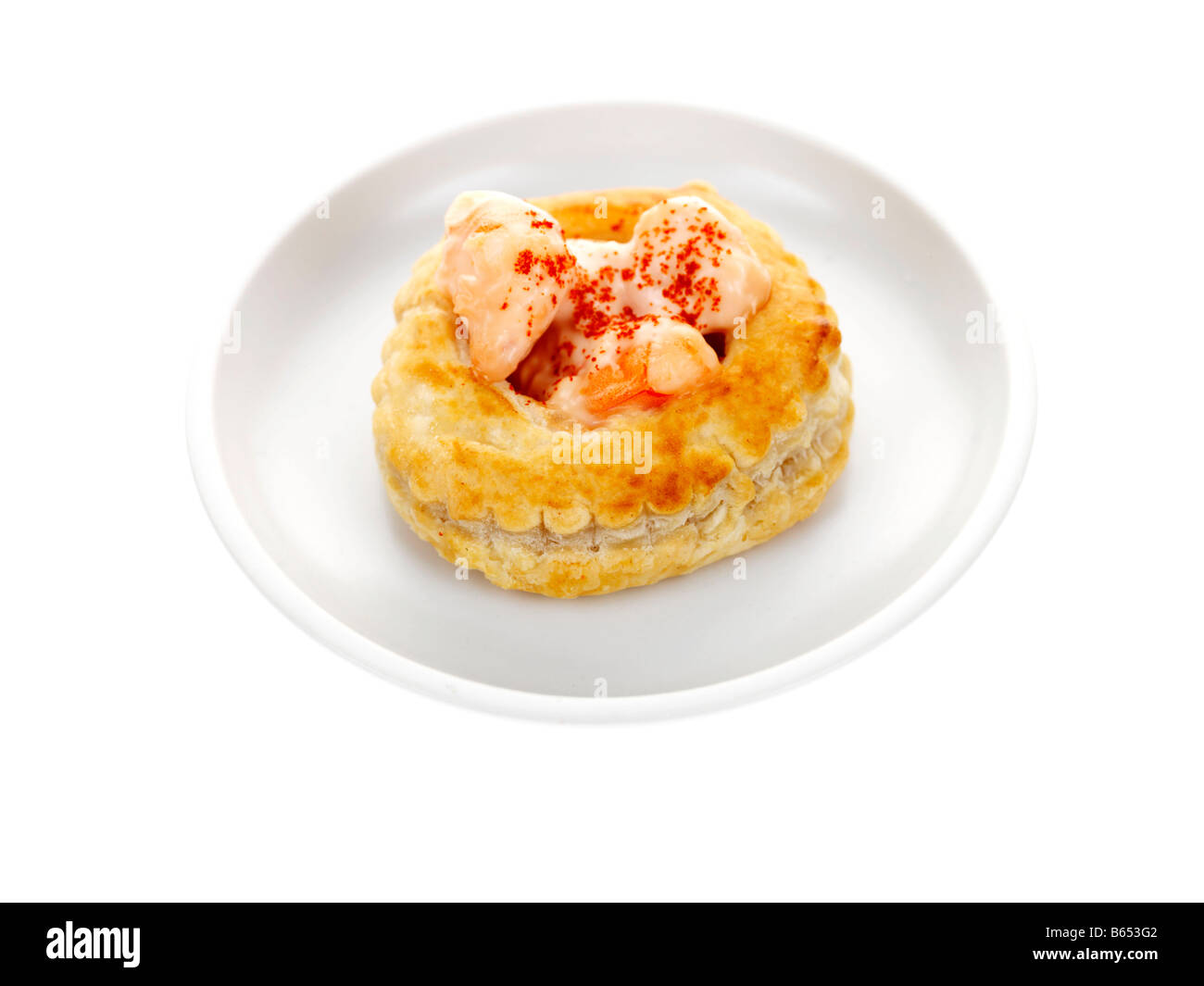 Prawn Vol Au Vents Stock Photo Alamy
