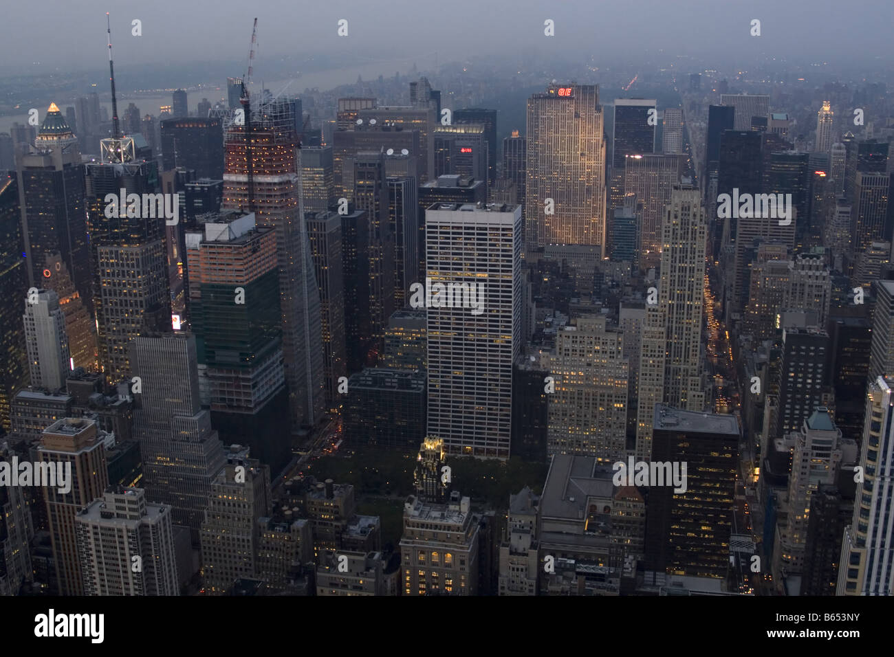 Aerial view of Manhattan, New York City Stock Photo - Alamy
