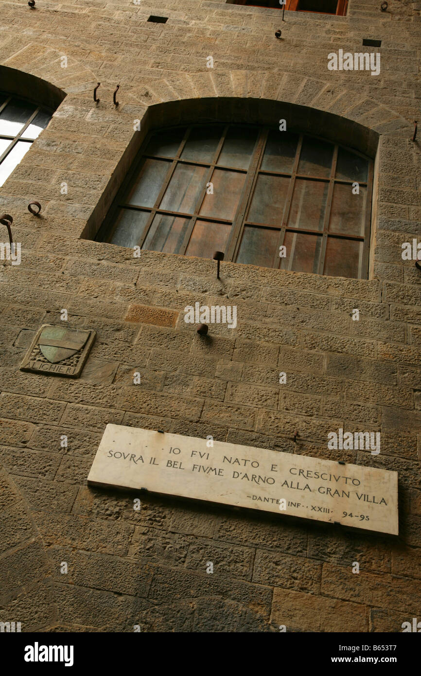 Dante house florence hi-res stock photography and images - Alamy