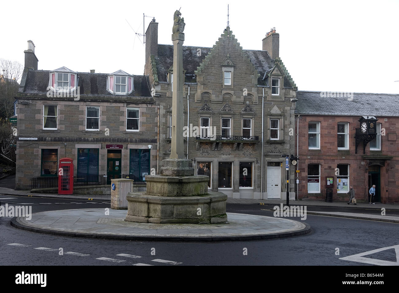 market square Melrose. The Borders. Scotland Stock Photo Alamy