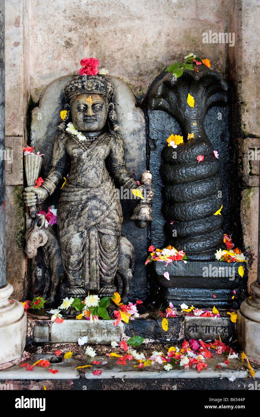 India, Mumbai, Maharashtra, Interior of Babulnath temple (Hindu