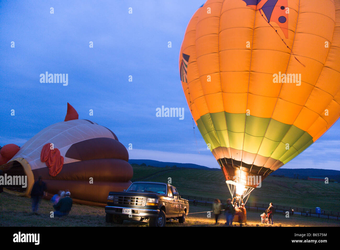 Hot air balloonists at the 2008 Shenandoah Valley Hot Air Balloon