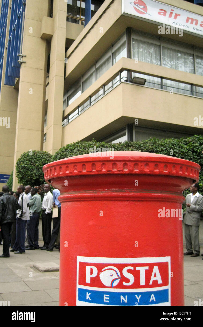 Post box city centre Nairobi Kenya Stock Photo Alamy