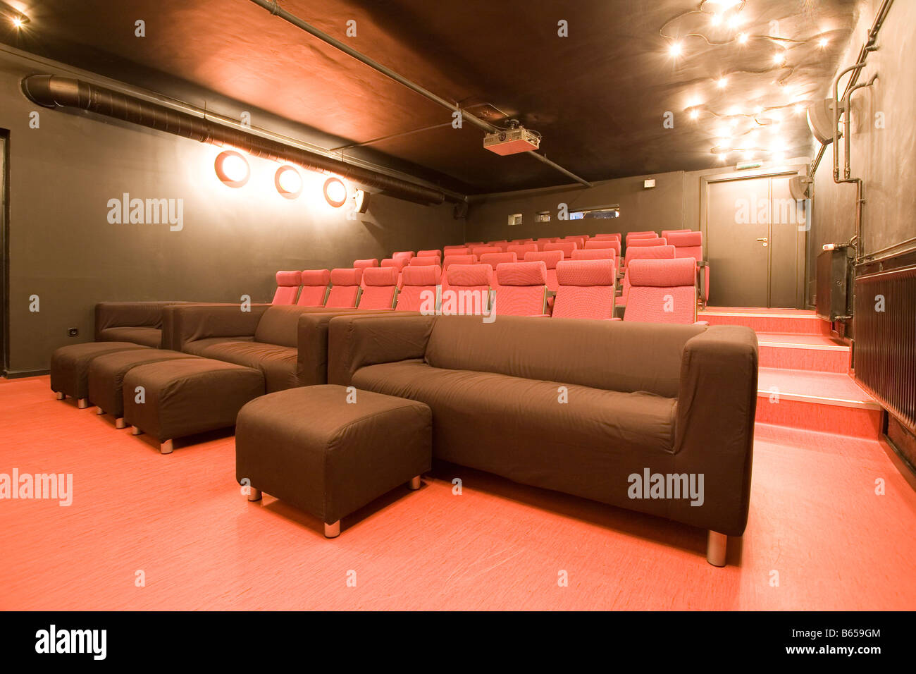Empty Small Cinema Auditorium Stock Photo 21015588 Alamy