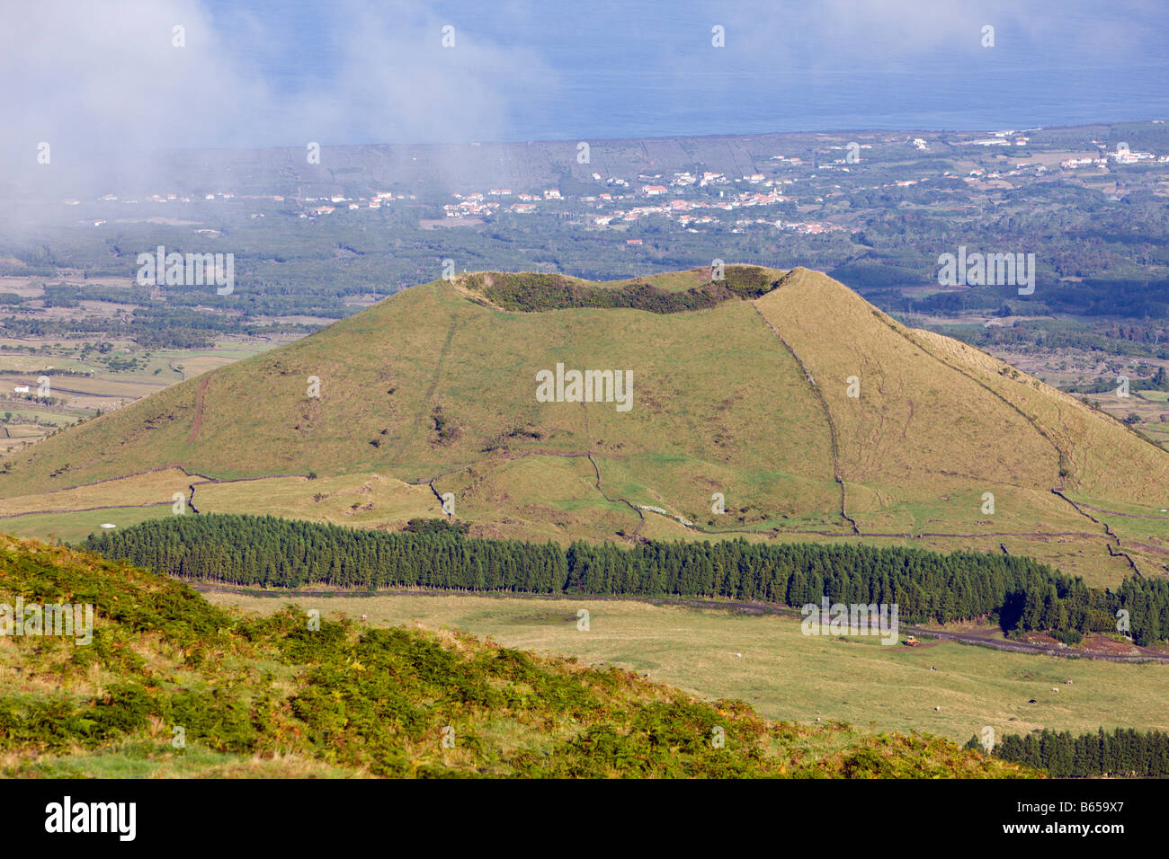 Landscape of Pico Pico Island Azores Portugal Stock Photo