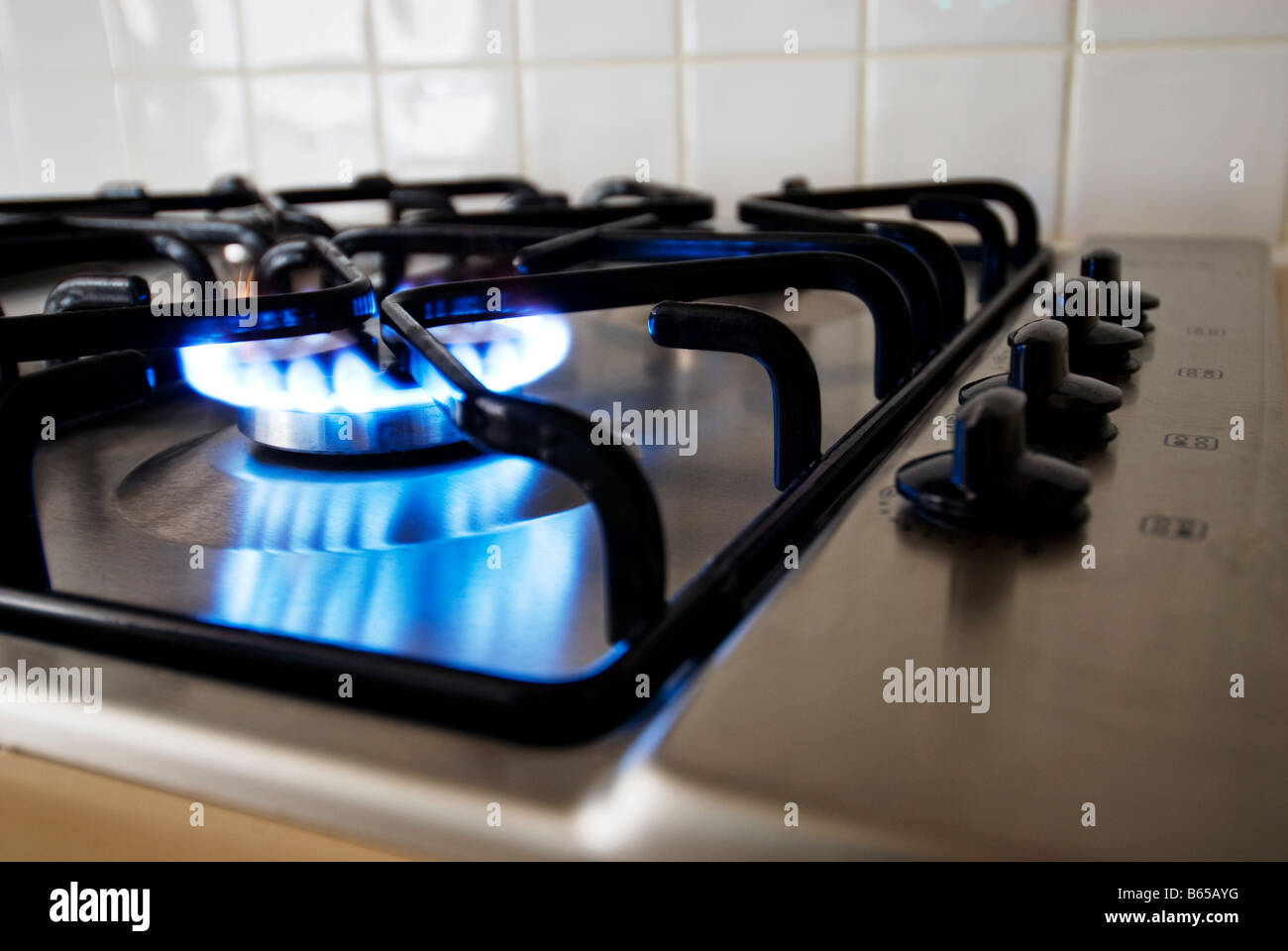 gas ring hob Stock Photo Alamy