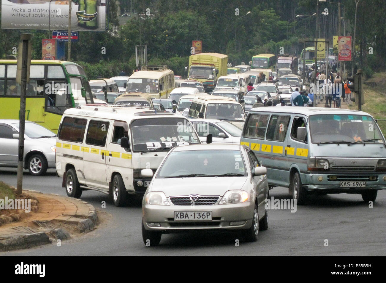 Traffic central Nairobi Kenya Africa Stock Photo Alamy