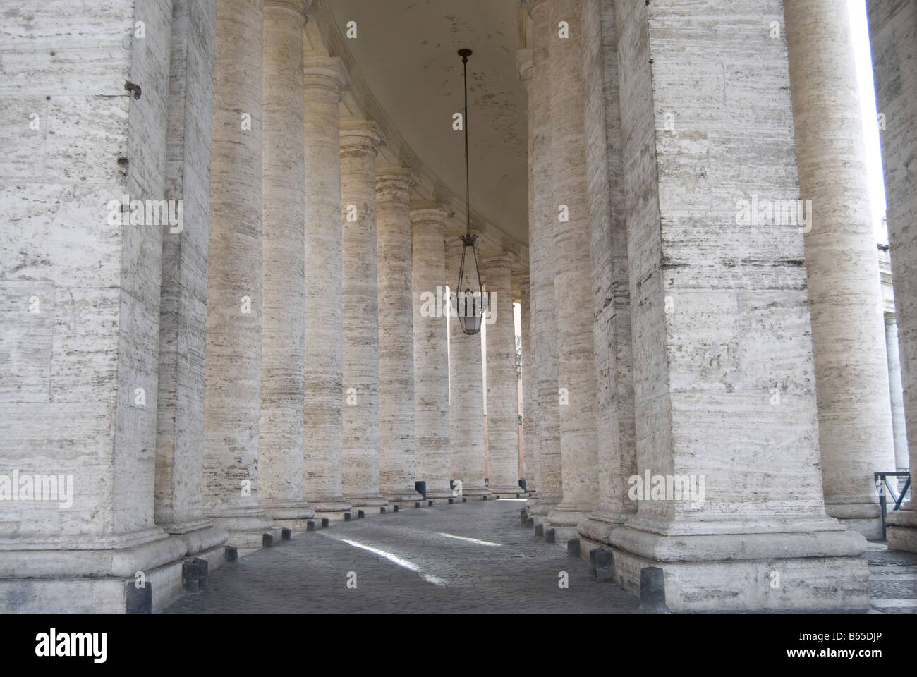 the bernini's colonnade. st. peter's square. vatican city. rome italy Stock Photo