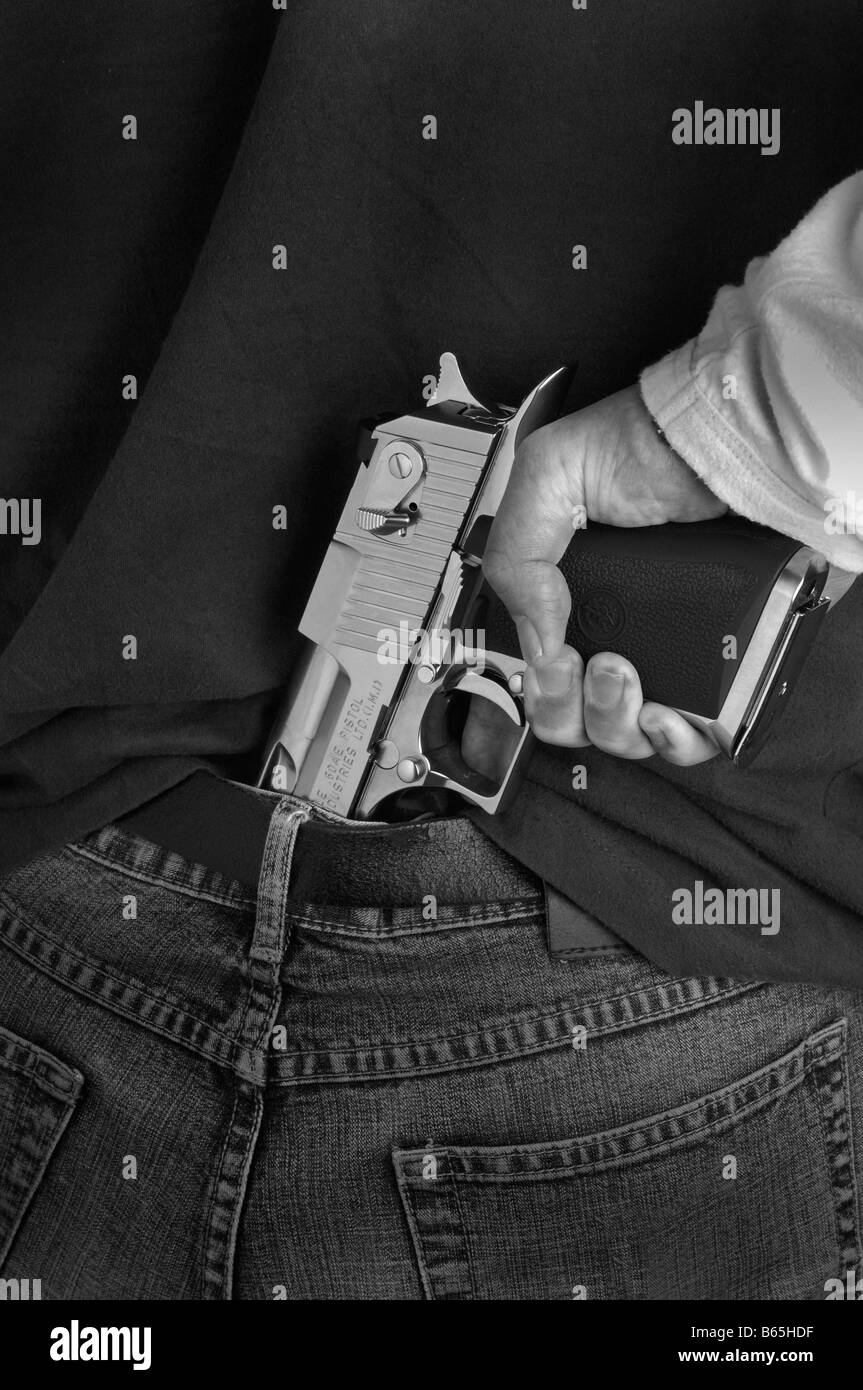 Pistol grip Black and White Stock Photos & Images Alamy