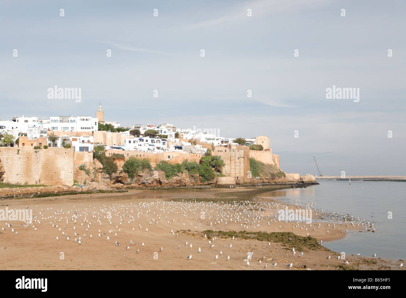 View of the beach and Kasbah, Rabat, Morocco, Africa Stock Photo - Alamy