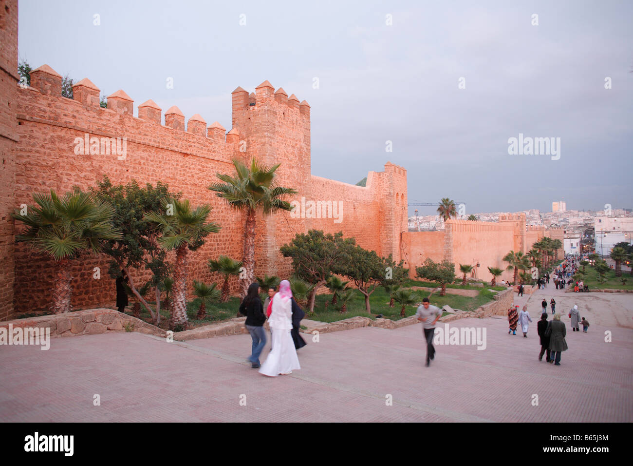 Walls and gate to Kasbah, Rabat, Morocco, Africa Stock Photo - Alamy