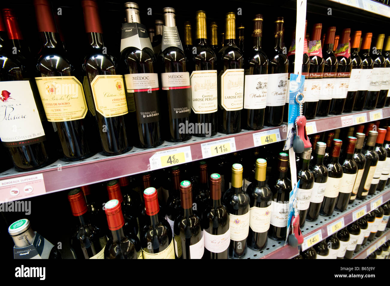 Wine Shelves In French Supermarket Stock Photo Alamy wine-shelves-in-french-supermarket-stock-photo-alamy