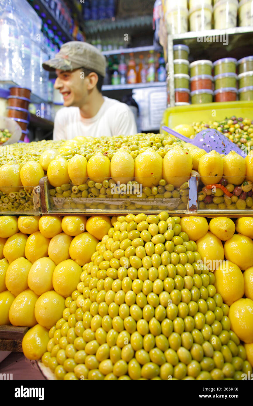 Olives, Market, Rabat, Morocco, Africa Stock Photo