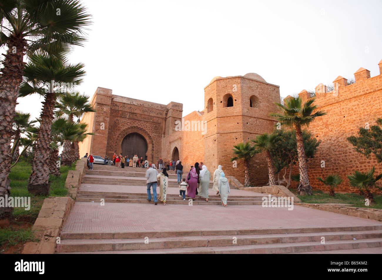 Walls and gate to Kasbah, Rabat, Morocco, Africa Stock Photo - Alamy