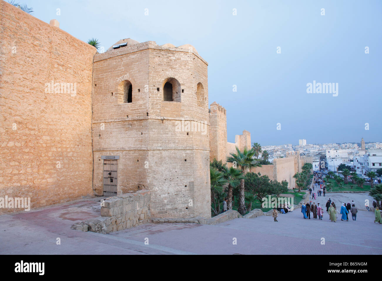 Walls and gate to Kasbah, Rabat, Morocco, Africa Stock Photo - Alamy