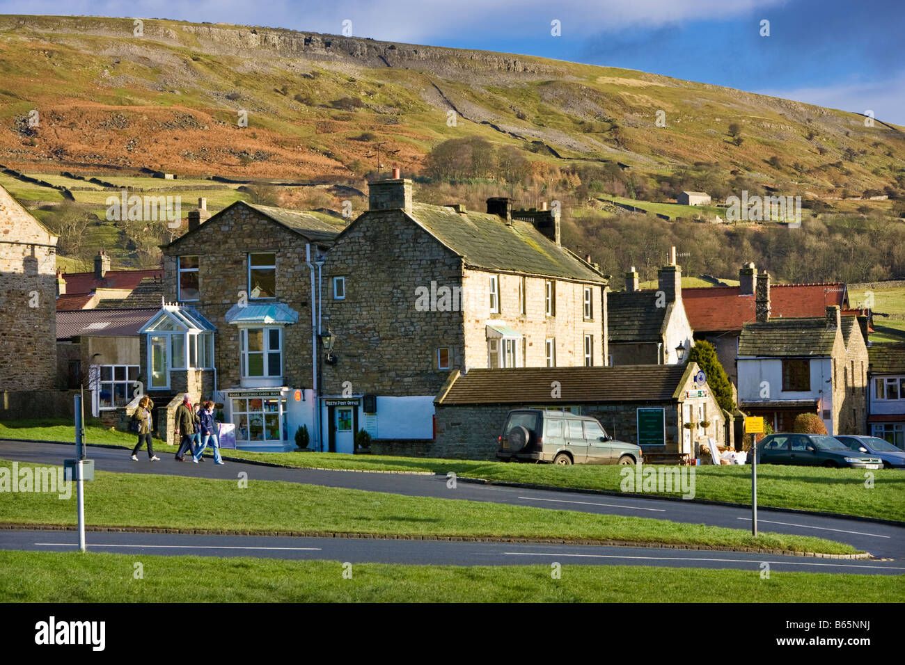 The village of Reeth in Swaledale, Yorkshire Dales, England UK in autumn Stock Photo