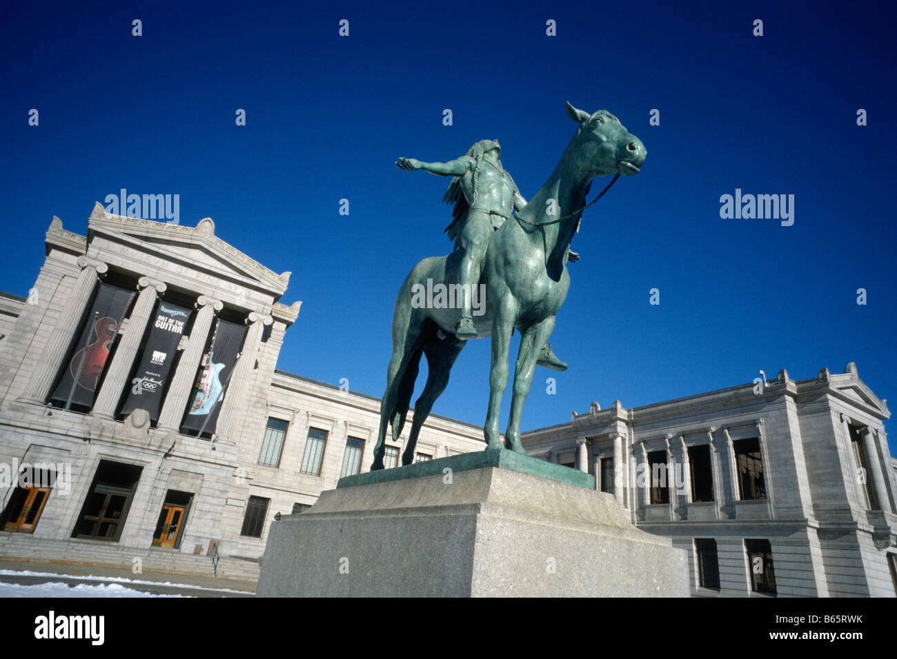 Boston. USA. Cyrus Dallin's Equestrian sculpture Appeal to the Great