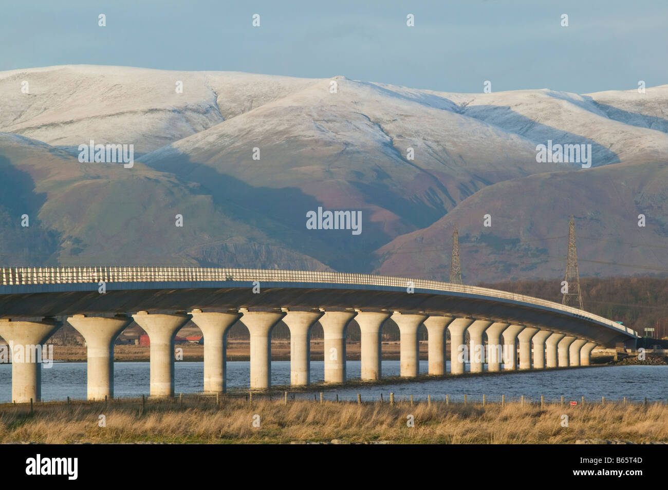 The Clackmannanshire Bridge across the Firth of Forth, Scotland, UK. Stock Photo