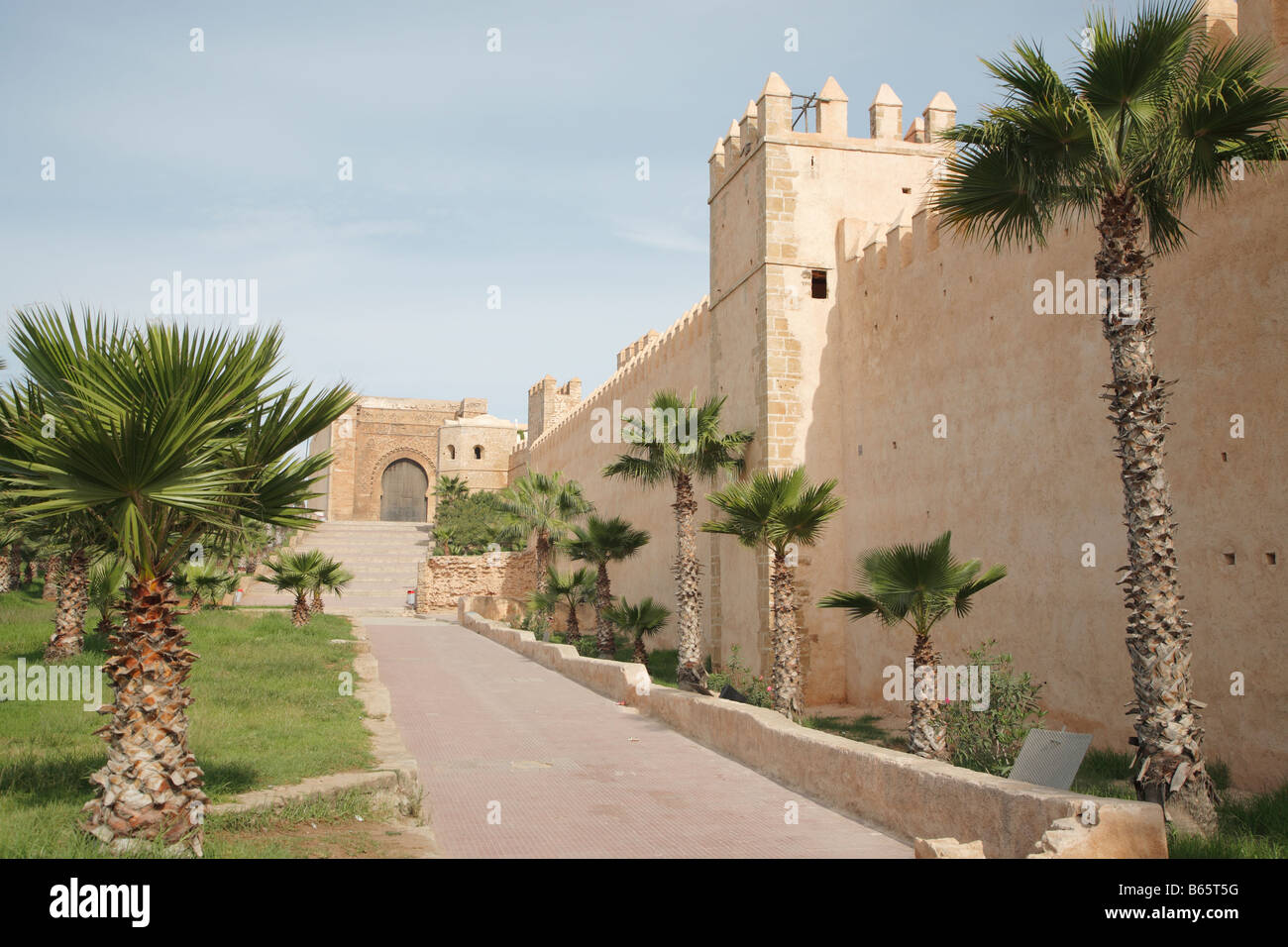 Walls and gate to Kasbah, Rabat, Morocco, Africa Stock Photo - Alamy