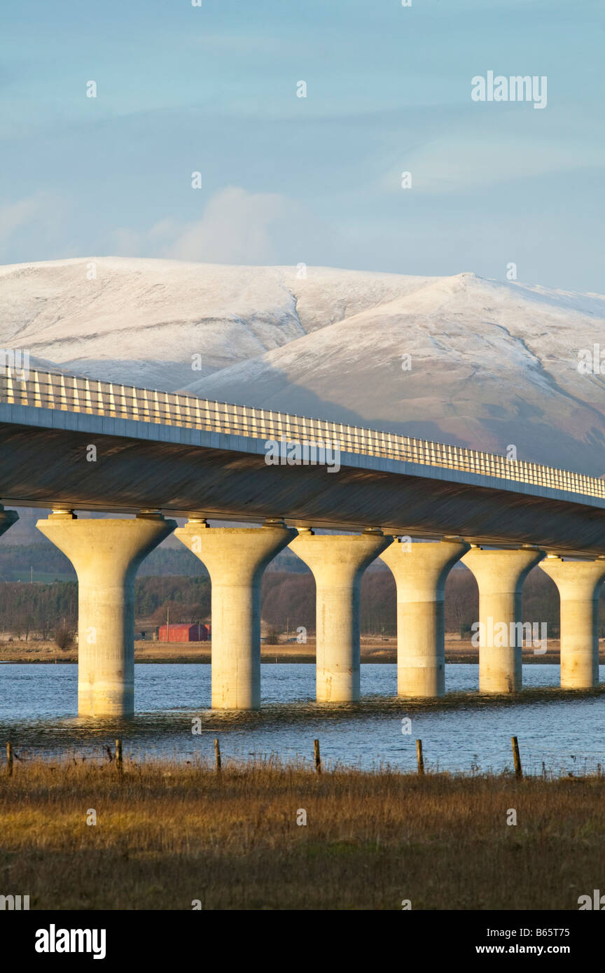 The Clackmannanshire Bridge across the Firth of Forth, Scotland, UK. Stock Photo