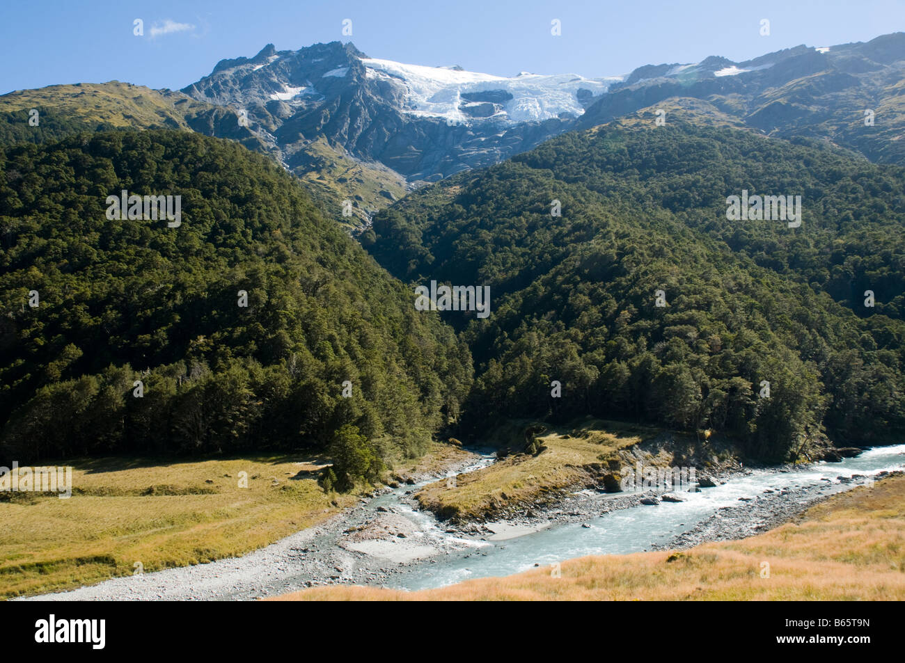 Barrier Ranges The Barrier Range from the Dart Valley, Rees Dart track, Mount Aspiring ...
