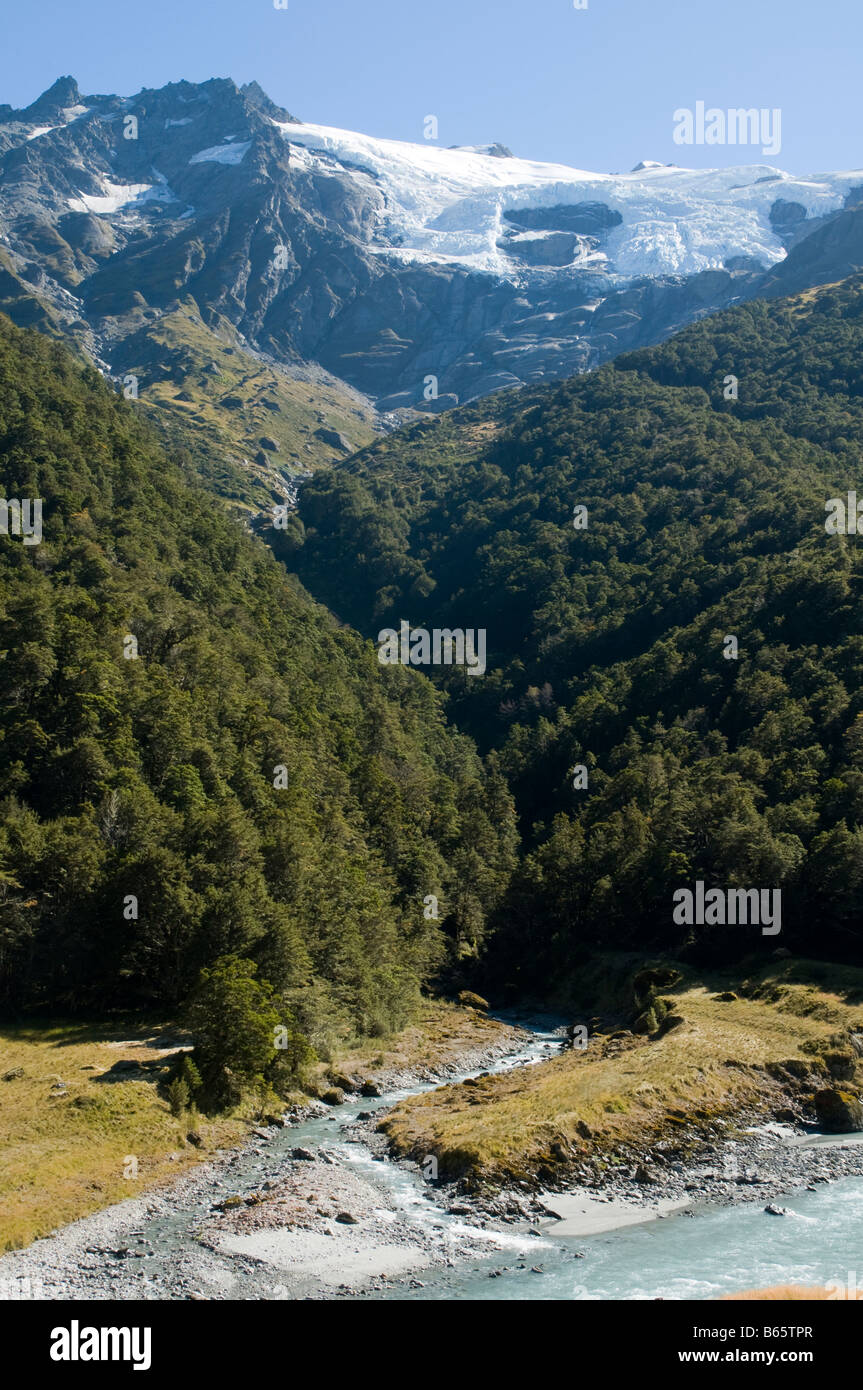 Barrier Ranges The Barrier Range from the Dart Valley, Rees Dart track, Mount Aspiring ...
