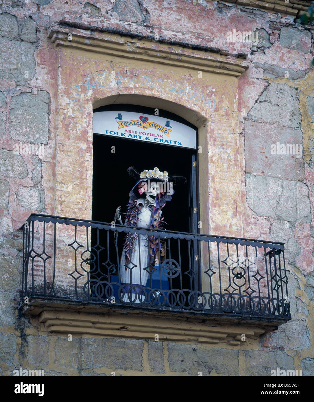 La Catrina - Skeleton. Oaxaca Mexico Stock Photo