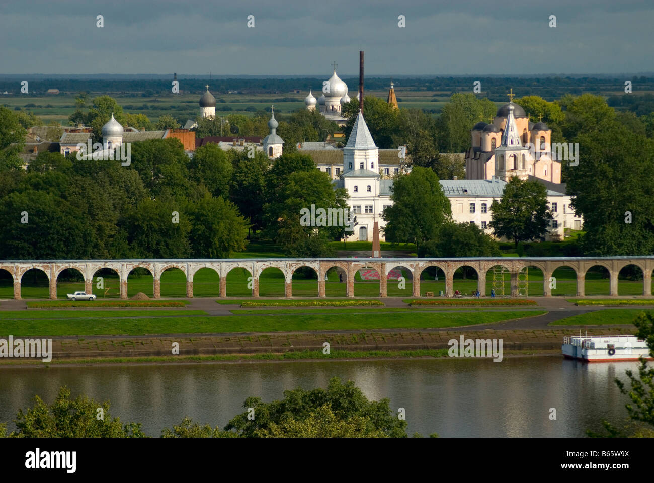 Yaroslav's Court, Veliky Novgorod ( Novgorod the Great ) Russia Stock Photo