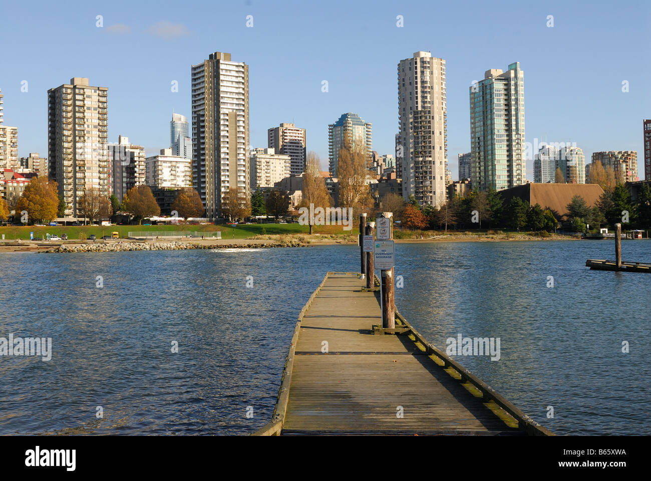 sunset beach park vancouver british columbia canada olympic games 2010 Stock Photo