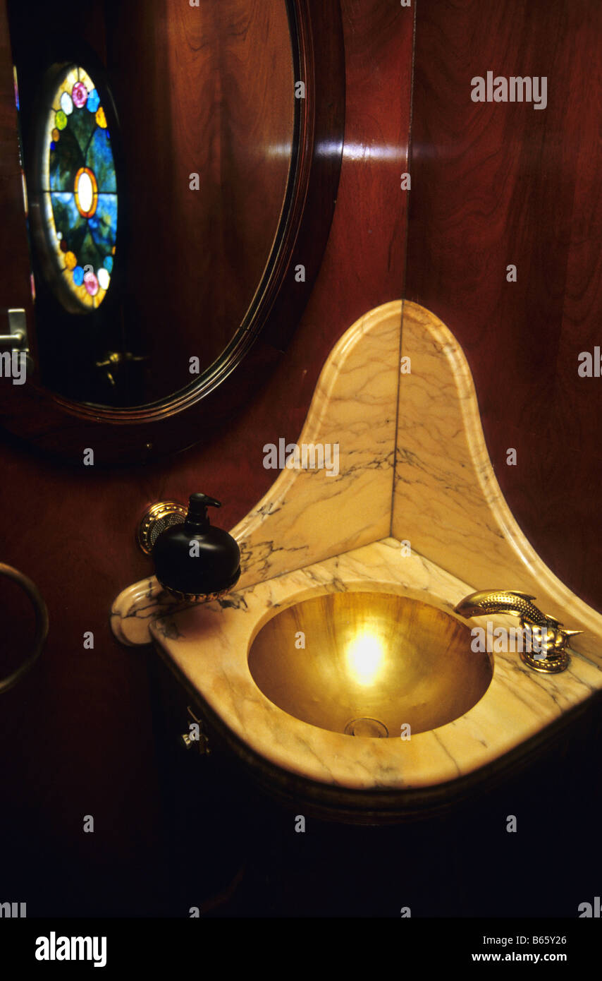 Toilett in Al Andalus Express Train Andalusia region SPAIN Stock Photo ...